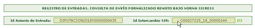 Pantalla IdSIR