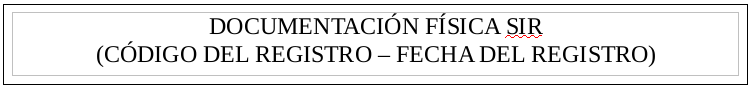 Pantalla inscripción paquete