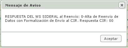 Pantalla mensaje reenviado