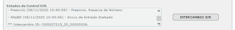 Pantalla información SIR